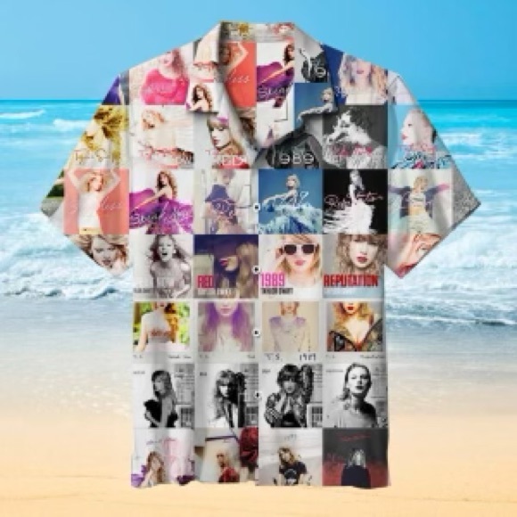 Taylor Swift Men’s Hawaiian Shirt - Picture 1 of 1